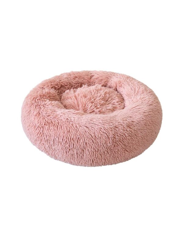 cama donut mascota perros rosa