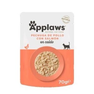 Applaws cat sobre pechuga de pollo y salmón 70 g
