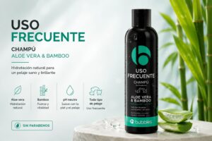 Bubble Champú Uso Frecuente Aloe vera y Bamboo 1000 ml