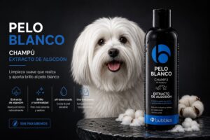 Bubbles Champú Pelo Blanco Algodón 1000 ml