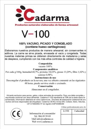 V-100 proteína de vacuno