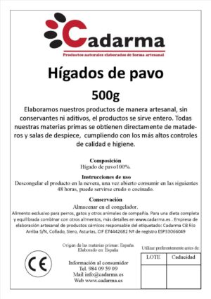 Higado de pavo 500 gr