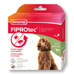 BEAPHAR FIPROTEC SPOT ON PERRO GRANDE 20-40KG 1 PIPETA X 2,68ML