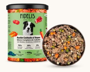 Caballo con boniato, zanahoria y arándanos (tarro 400 gr) Fidelis